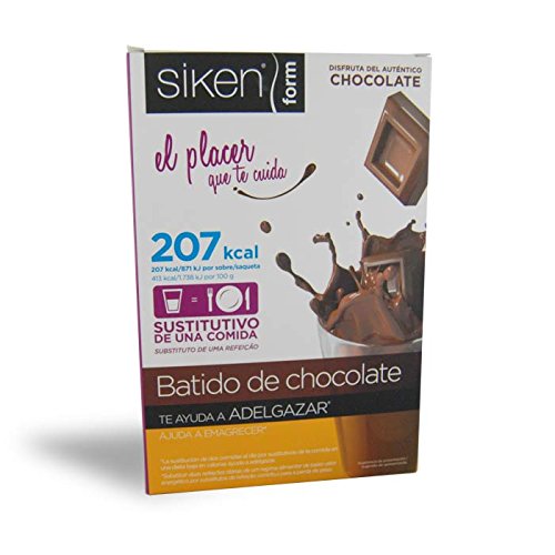 Siken Form - Batido Sustitutivo De Chocolate, Envase De 250 G. 207 Kcal/Ración.