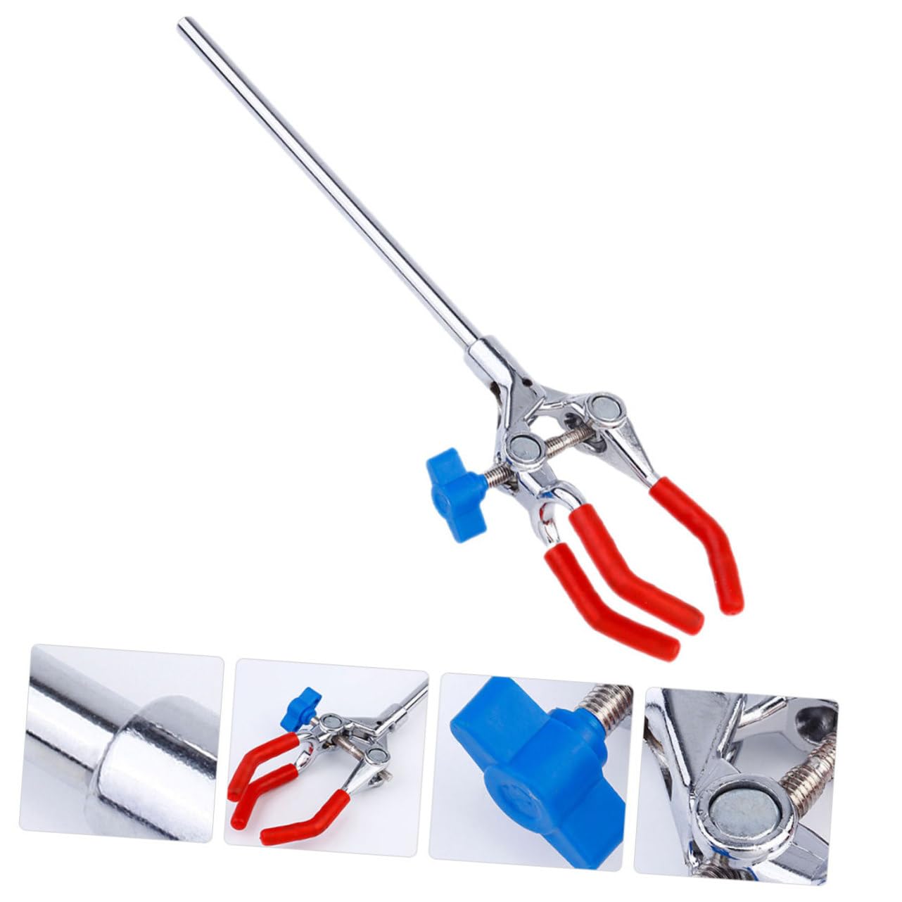 5 Sätze Laborzubehör 3-zacken-klemme Labor Reagenzglasklemme 3-finger-klemme 3-polige Laborklemme Flaschenklemme Für Das Labor Flasche Clip Rostfreier Stahl 2 Stück * 5