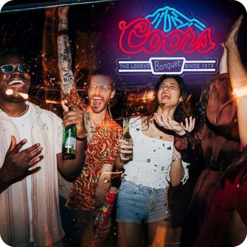 Image of Crs Banquet Beer Neon Sign Bar Led Light for Wall Decor | USB Powered Neon Sign with Dimmer for Man Cave Bar Pub Restaurant Party Gift Wall Art, Size: 16.5 X 12.6 Inch
