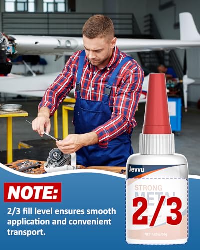 Jevvu Super Glue for Metal, Clear Instant Cyanoacrylate Adhesive for Metal Repair, Waterproof, Heat-Resistant, Ideal for Steel, Aluminium, DIY, Jewelry - Image 3