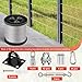 304 Stainless Steel Batting Cage Cable Kit – Batting Cage Netting Wire Tension Kit for Baseball Softball DIY Net Hanging Kit Indoor and Outdoor Backyard Design