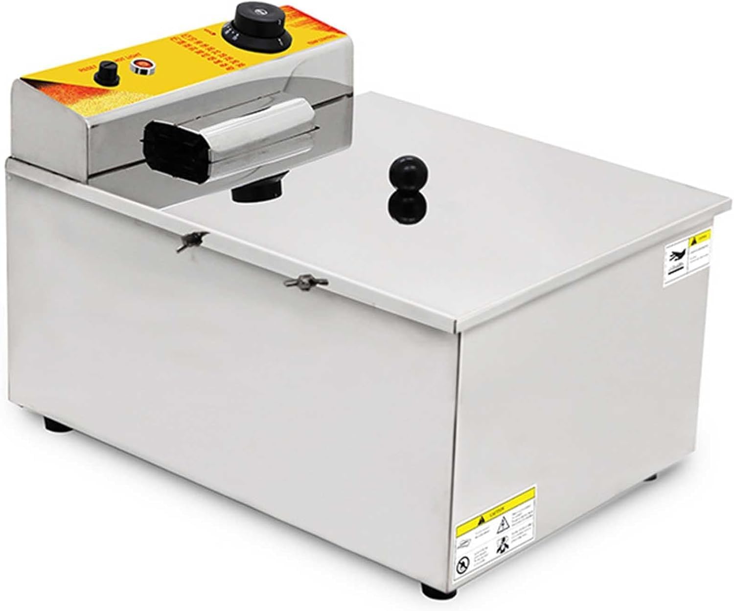AYCDL Cheese Hot Dogs Sticks Fryer, 1900W/3000W Commercial Electric Fryer, Stainless Steel Countertop, Kitchen Fat Fryer, Corn Dog Fryer,25L,12L