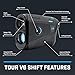 Bushnell Golf Tour V6 Shift Laser Rangefinder with Slope Compensation, 1300-Yard Range, Flag Lock Vibration, Magnetic Cart Mount, 6X Magnification, Waterproof – Tournament Legal (Black)