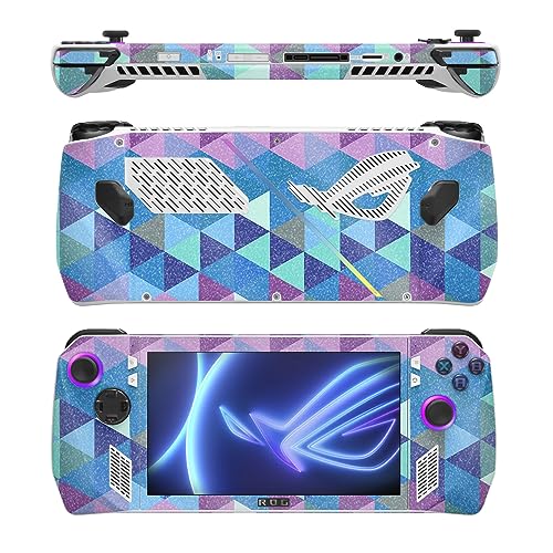 Image of MightySkins Glossy Glitter Skin Compatible with Asus ROG Ally - Purple Kaleidoscope | Protective, Durable High-Gloss Glitter Finish | Easy to Apply