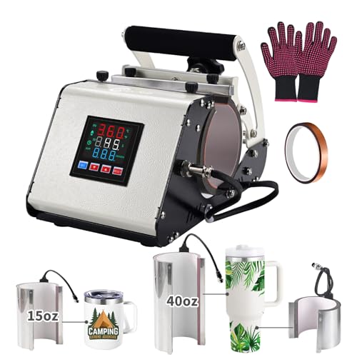 ColorSub 3 in 1 40 OZ Tumbler Heat Press Machine 11 OZ 15 OZ Mug Press Sublimation Machine for...