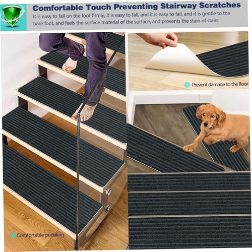 Alfombrillas para escaleras antideslizantes para evitar caídas y arañazos de mascotas 4
