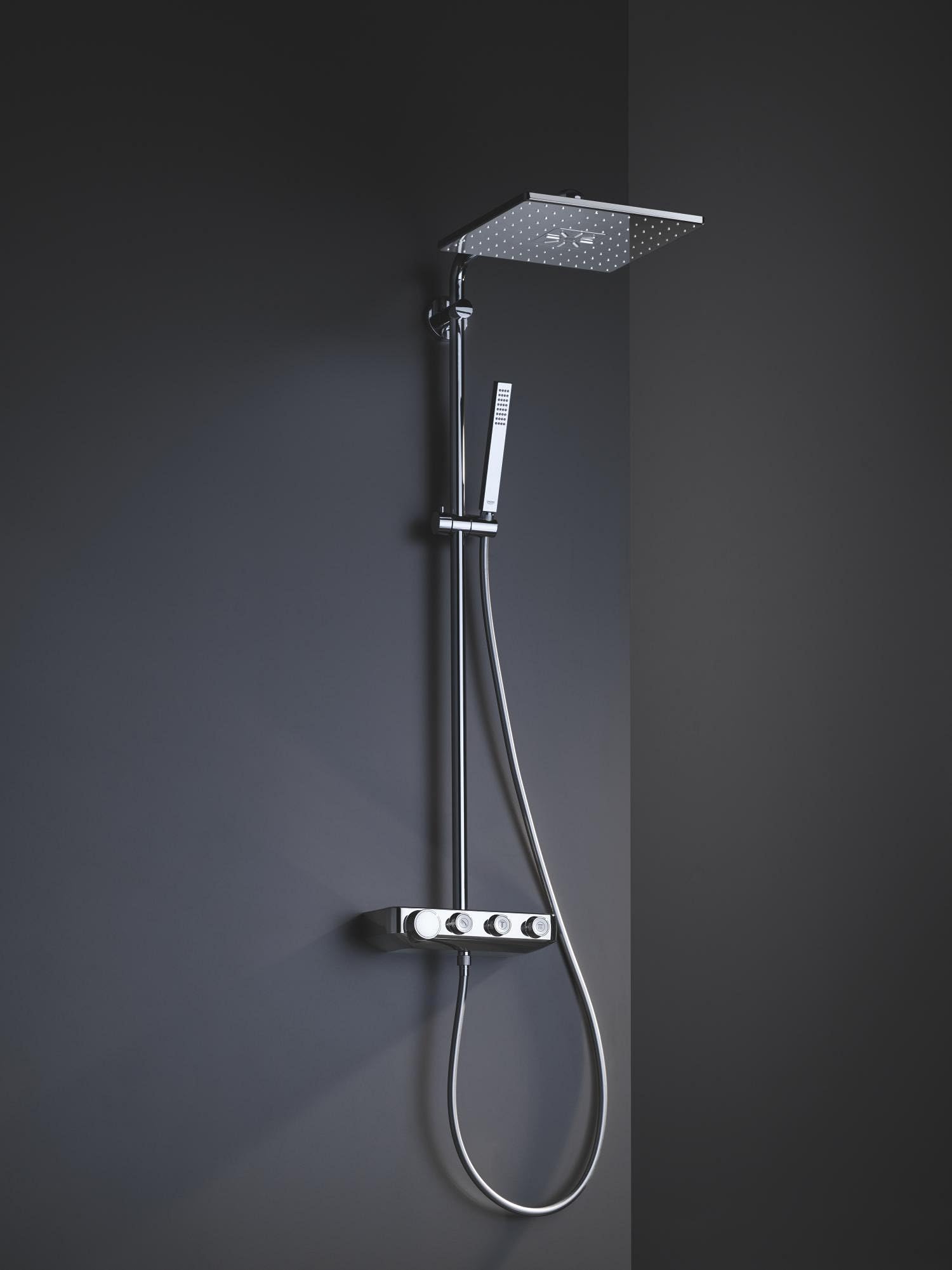 Grohe Sistema Doccia Euphoria SmartControl 310 Cube con Miscelatore Termostatico, Cromo, Soffione 310 mm 26508000
