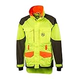 FARM-LAND Hundeführerjacke Mulligan 3.0, Signal-Gelb/Orange, Wasserdicht, Dornenfest, für Jagd und Hundeführer (DE/NL/SE/PL, Alphanumerisch, XL)