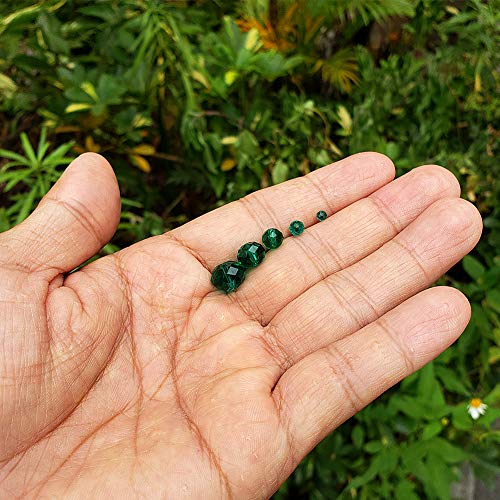 Image of Emerald Green Rondelle Glass Beads for Jewelry Making, Faceted Briolette Crytal Spacer Beads for Bracelet Necklace Earring (2mm 4mm 6mm 8mm 10mm Mixed Sizes, 1000pcs)