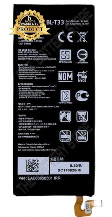 Image of Original BL-T33 Battery for LG Q6, Q6 Plus, Q6 A Battery with 6 Months Warranty**** (J00156)