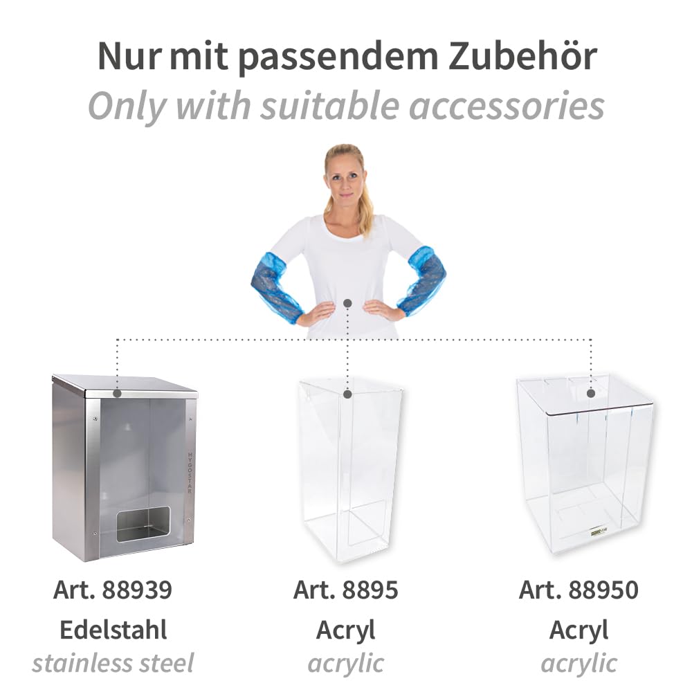 Franz Mensch 2000 Stück Hygonorm Ärmelschoner Eco | PE, maschinell gefertigt, weiß, L: 40cm, Karton, Ärmelschoner, Armstulpen, Unterarmschutz