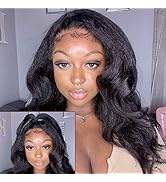 UNICE Kinky Straight Wear and Go Glueless Wig Pre Cut Lace 4C Kinky Edges 13x4 HD Lace Front Wig ...