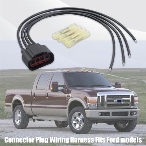 Image of HVAC Blower Motor Resistor Connector Plug Wiring Harness Pigtail | Compatible with Ford F150 Fiesta Expedition Mustang Freestar Freestyle Mercury Nissan Titan OEM# 3U2Z14S411ZEA