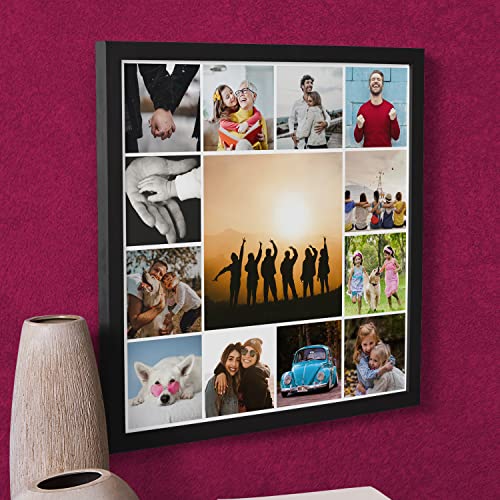 Image of Ritwika's Personalized Photo Frame With Your Picture | Customised Gift For Anniversary, Birthday, Wedding, Couples | Size 13.5 x 13.5 IN, Set of 1 (Square)