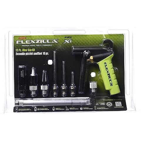 Flexzilla X1 Blow Gun Kit, 10-Piece, ZillaGreen - AG1500FZKIT Cover