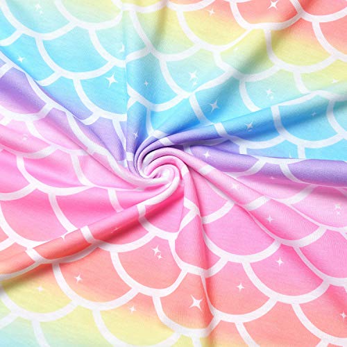 Image of Jxstar 2-Pack Nightgown for Girls Flutter Sleeve Pajamas Cotton Night Dresses
