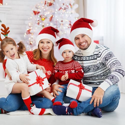 Century Star Baby Santa Hat Knit Baby Christmas Hat Infant Toddler Girl Xmas Beanie Hats Winter Kids Santa Claus Hat4