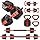 Adjustable Dumbbells, 44/66/88Lbs Free Weight Set with Connector, 4 In1 Weight Dumbbell Set Used As Kettlebells, Barbell, Push Up Stand, Fitness Exercise for Home Gym Suitable Men/Women