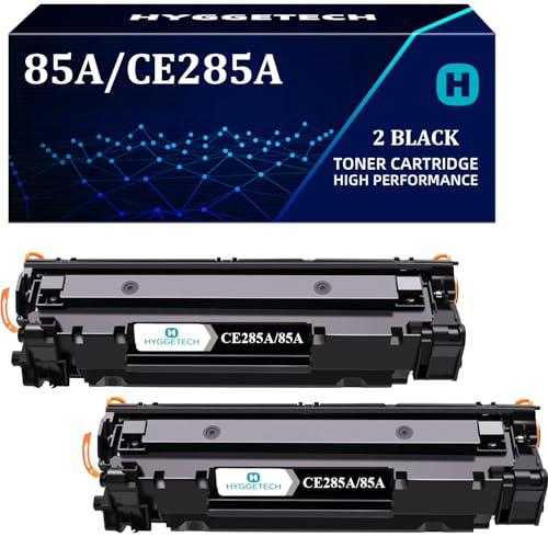 Hyggetech 85A CE285A Tóner Negro Compatible para HP CE285A 85A Tóner para HP LaserJet P1102W P1102 P1100 P1106 P1108 P1109 M1130 M1132 M1210 M1210MFP M1212 2-Black