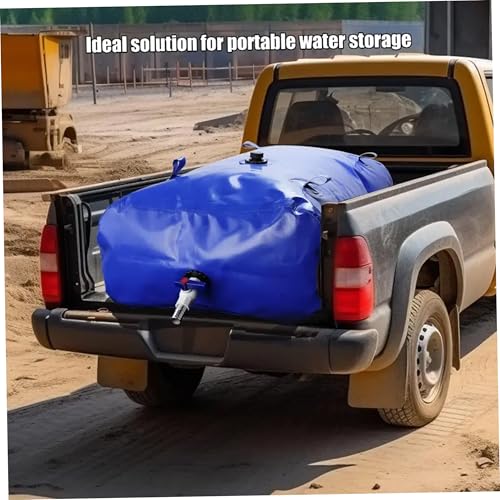 Conteneur d'eau pliable 110 l bleu foncé portable et compact