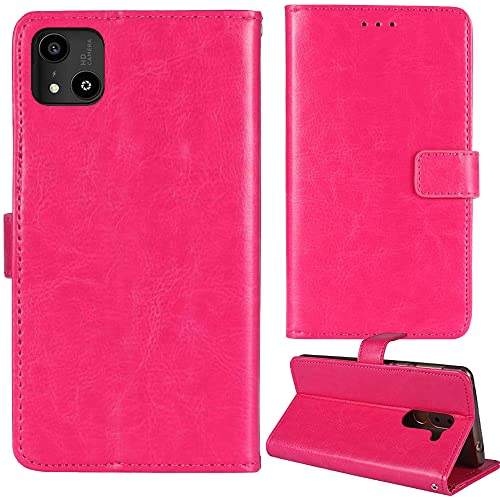 Tnviud Flip Premium Retro Business Cuir Housse Coque Étui pour Logicom Le Five 5