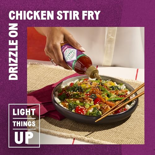 Image of TABASCO Brand Sweet Chili Sauce, Mild Hot Sauce, Easy-to-Squeeze Bottle, Perfect Balance of Sweet & Heat, Versatile Flavor, Great on Fish Tacos, Salads, Asian Food & More, 20 Oz (Pack of 1)