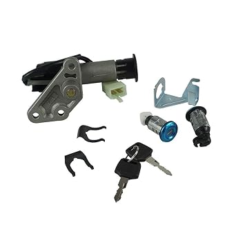 XDF 4-Wire Key Ignition Switch Lock Set for GY6 Taotao Jonway Roketa Chinese Scooter Moped 139QMB 50cc 125cc 150cc