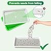 Ecmln 4 pcs Seed Sprouting Tray Mesh Mat,Seed Sprouter, Vegetable Microgreens Planting Mats 8.2" x 11.8". Fit for Plant Germination Tray,Trays NOT Included (8.2" x 11.8") #2