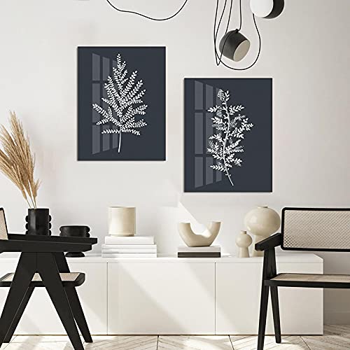 Affiche scandinave de feuilles, affiche minimaliste moderne pour chambre parentale