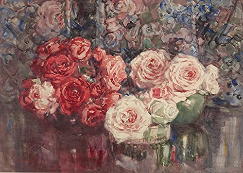 Papier peint bouquet de roses vintage pour masquer les défauts des murs - 3