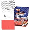 Miotlsy Kit Carte Invitation 16 Pièces McQueen Voiture Course Carte Invitation Enfant Anniversaire Cartes d’Invitation à…