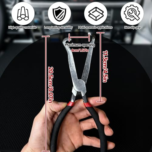 Image of Open Jaw Wire Cutters Metal Cutting Pliers Precision Wire Trimming Tool for Mechanics Technicians Engineers 1 Pcs(Black)