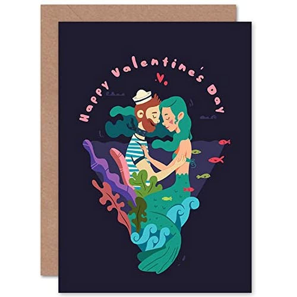 Wee Blue Coo Happy Valentines Sailor Love Valentines Greetings Card
