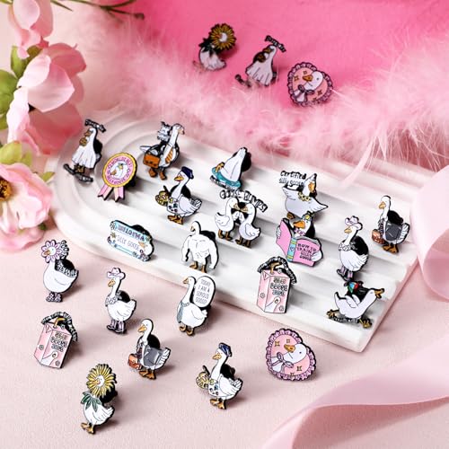Image of Landical 60 Pcs Western Lapel Enamel Pins Bulk Silly Goose Derby Horse Camping Coastal Cowgirl Cowboy Hat Pins for Clothing Bag Truck Hat Decor Jewelry Party Favors Gift