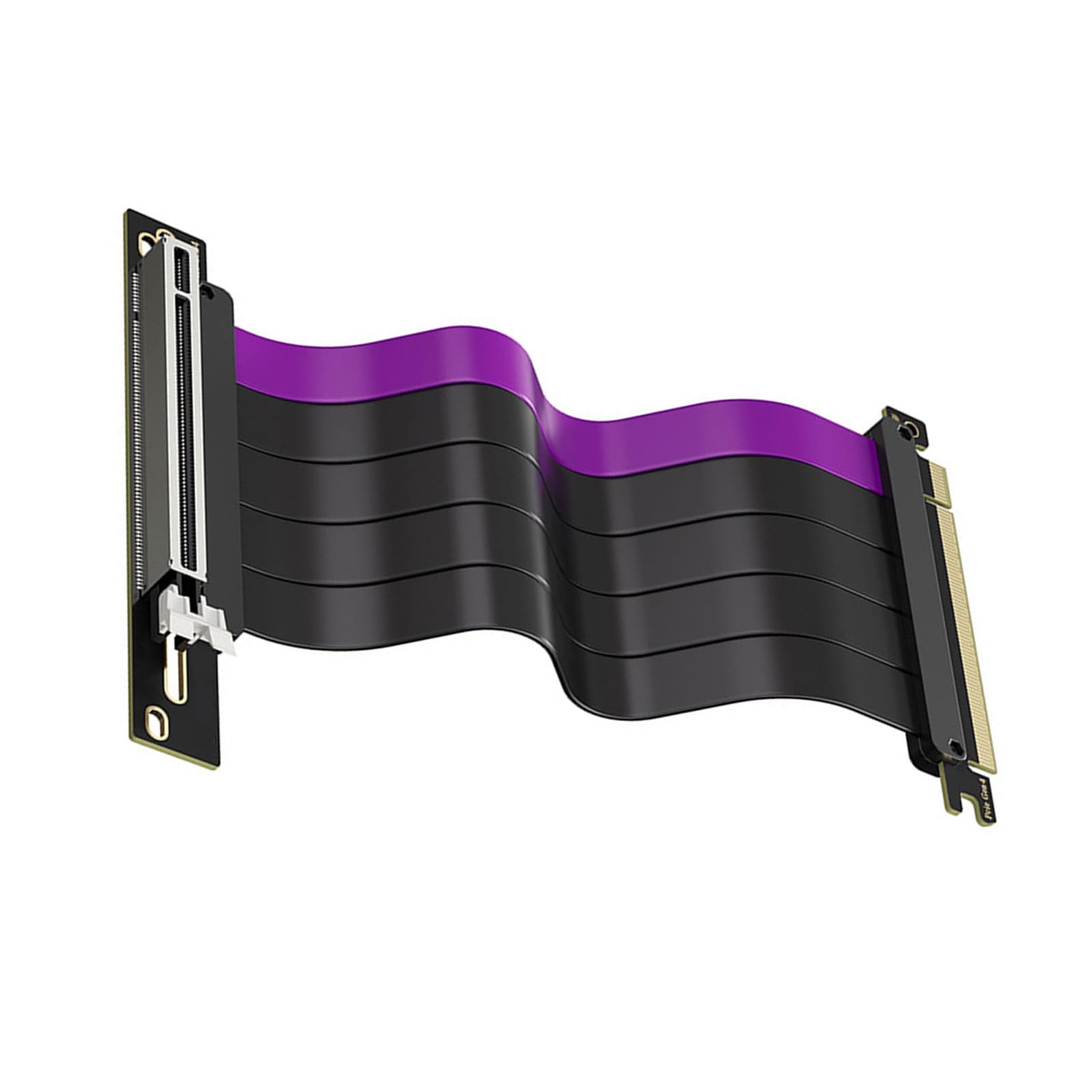 Cable flexible PCIe4.0x16 de 200 mm para una colocación de GPU mejorada y blindaje electromagnético GPU cable de extensión de instalación