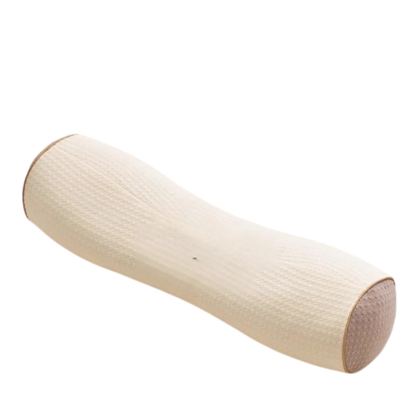 BFJNFPBEU Cervical Neck Roll Pillow, Buckwheat Hull Filled Cylinder Pillow for Neck Pain Relief, Orthopedic Support Bolster Pillow for Sleeping,Beige