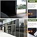 VELIMAX Static Cling Total Blackout Window Film Privacy Room Darkening Window Tint Black Window Cover 100% Light Blocking No Glue (17.7 x 157.4 inches)