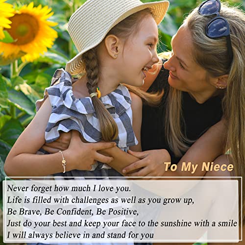 Tarsus Sunflower Gifts for Women Teen Girls, Sunflower Bracelets for Women 5