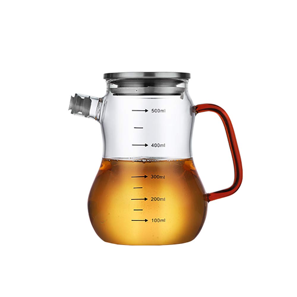 Distributeur D'Huile D'Olive Diamant 300 Ml - Antidérapant, Anti-Fuites, Verre Sans Plomb, Idéal Cuisine
