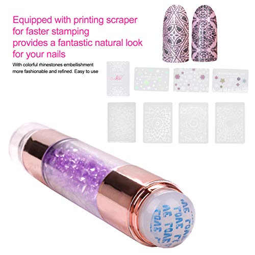 4Sets Manicure Art Stampers Silicone Stamp Pens Nail Stamping Plates Double Ended W/Nail Seal Plate Manicure Stamp Pen for home nail salon use - Image 3