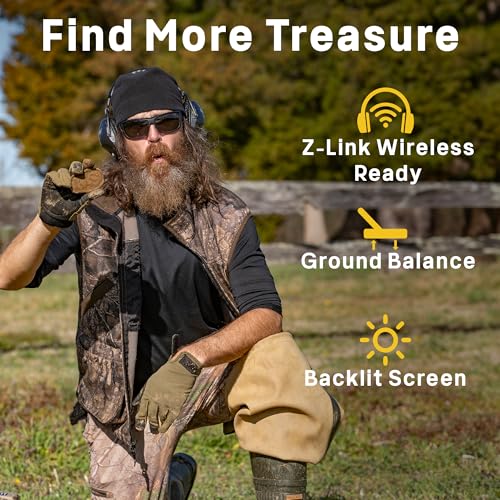 Image of Garrett AT Max Jase Robertson Signature Edition - Waterproof to 10ft, Z-Lynk Wireless, Iron Audio, Adjustable Threshold, Includes MS-3 Headphones & Duck Call