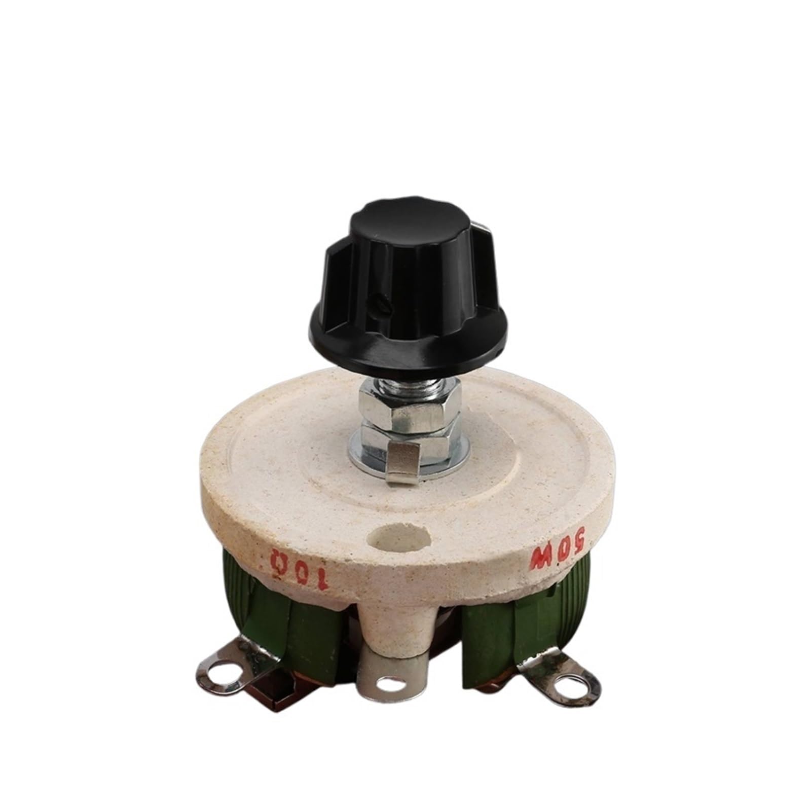 Potenziometro in ceramica Reostato con resistenza conica variabile potenziometro ceramico da 1 pz 50 W 10 Ohm