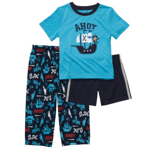 Carter's Baby Boys 3-Piece Pajama Set (12 Months, Navy Blue)