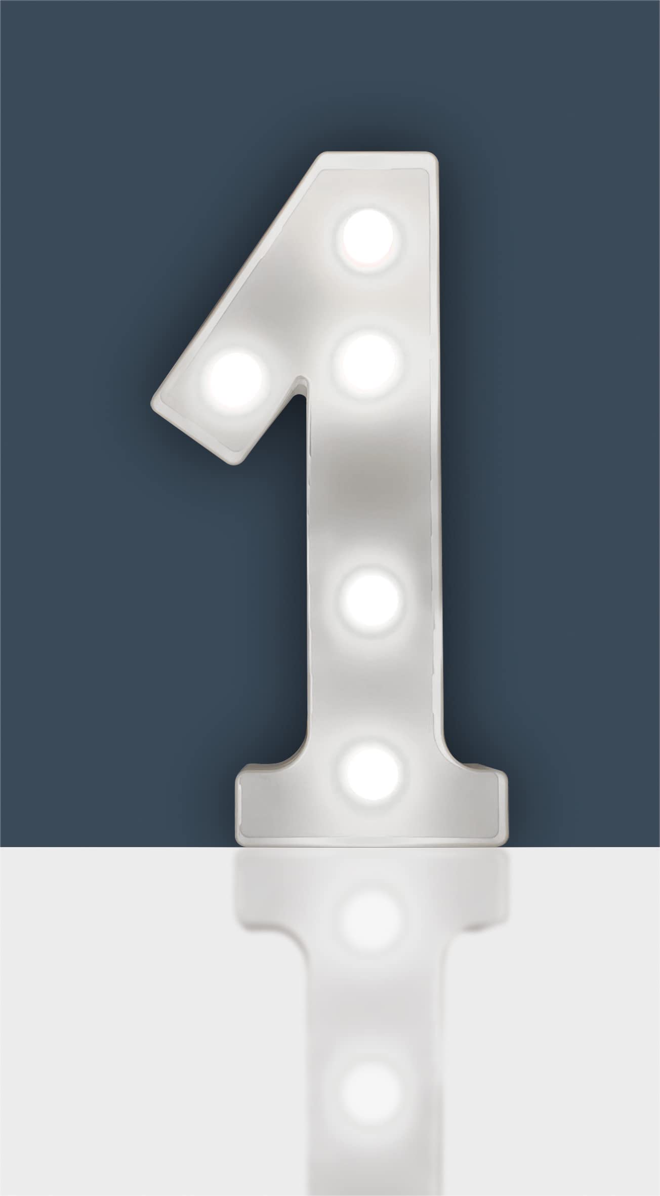 St Helens Home & Garden Light Battery Operated 3D Led Number - Perfect For Use As A Night Or At Weddings And Parties (Number 1)