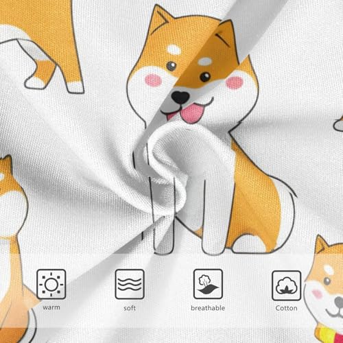 Animals Toddler Underwear Custom 2t Cotton Girl Panties Cute Cute Cartoon Shiba Inu Dogs White Undies Kids Briefs3