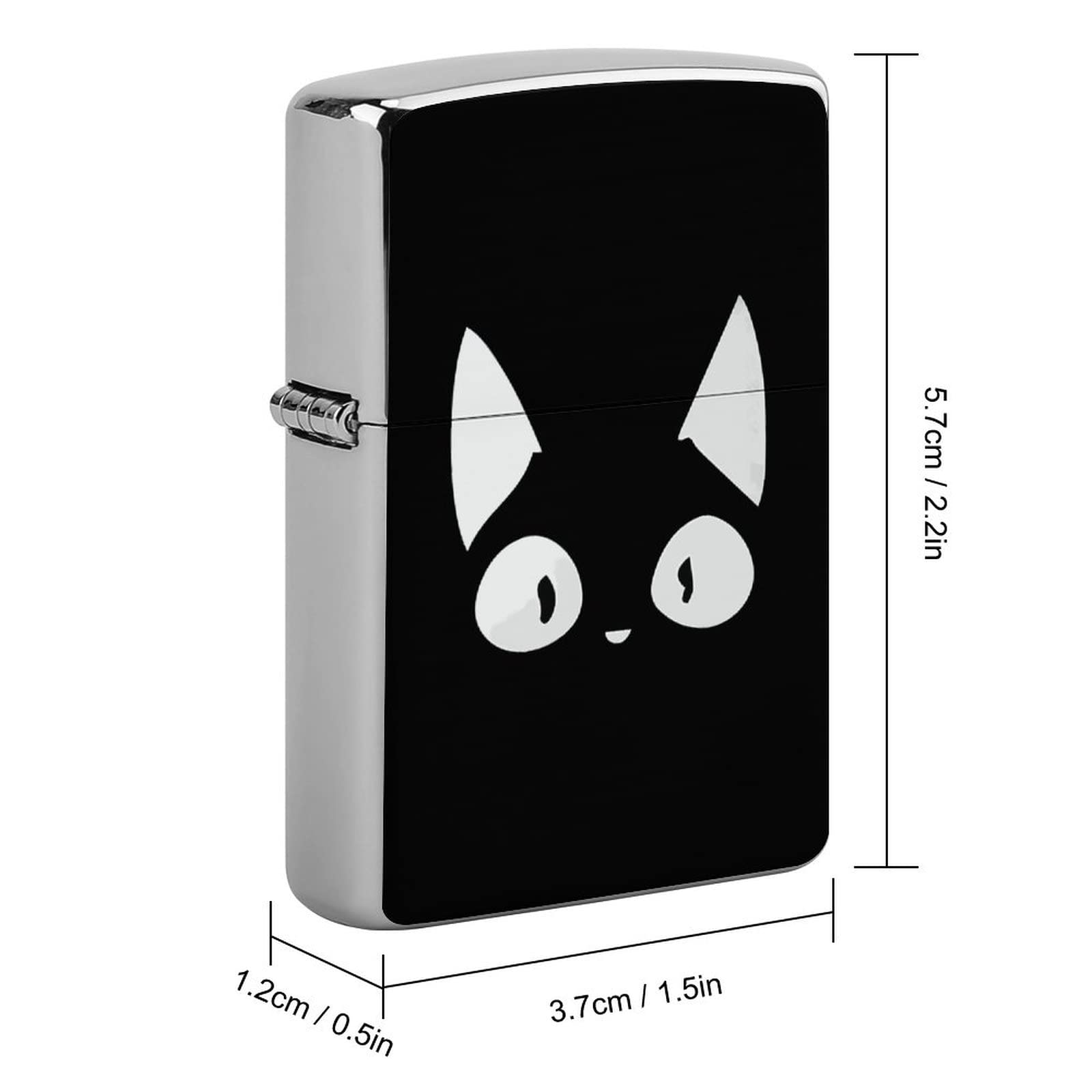 Amazon.co.jp: おもしろ猫顔 黒ニャンコ ネコ ZIPPO兼用ケース