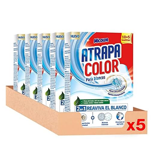 Micolor Toallitas Blanco Intenso 10+5D – Pack de 5, Total: 65 Toallitas