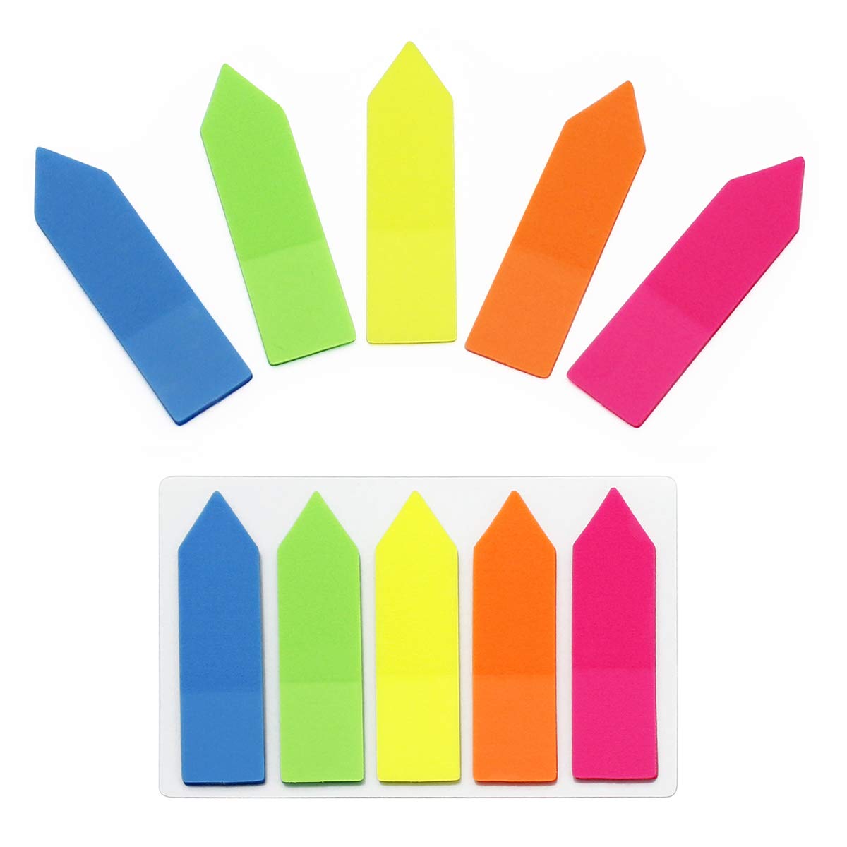 Amazon.co.jp: Jimjis ふせん 矢印 付箋 強粘着 ふせん フィルム 透明