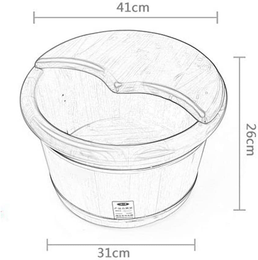 Spa de pies de madera maciza con tapa miniatura 2