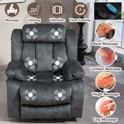 Sillón Eléctrico Recliner Plegable Azul miniatura 4